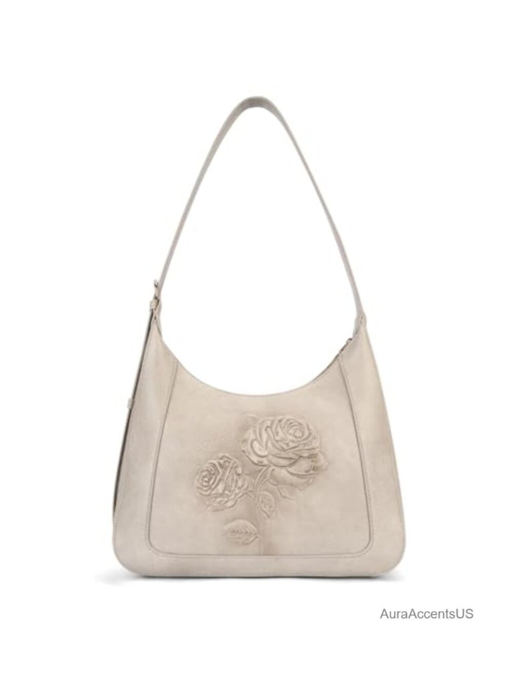Small Embossed Vegan Leather Shoulder Bag Hobo Purse for Women